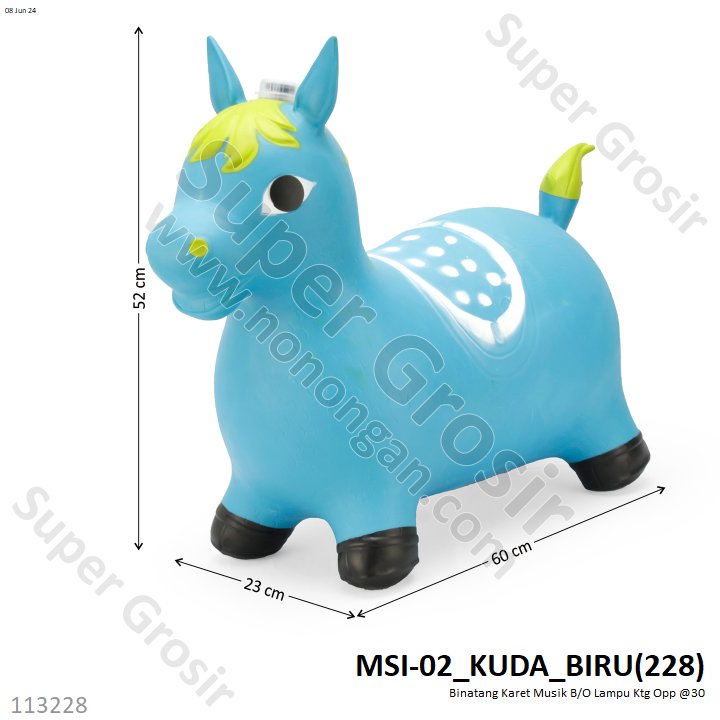 Binatang Karet Musik B/O Lampu Ktg Opp @30