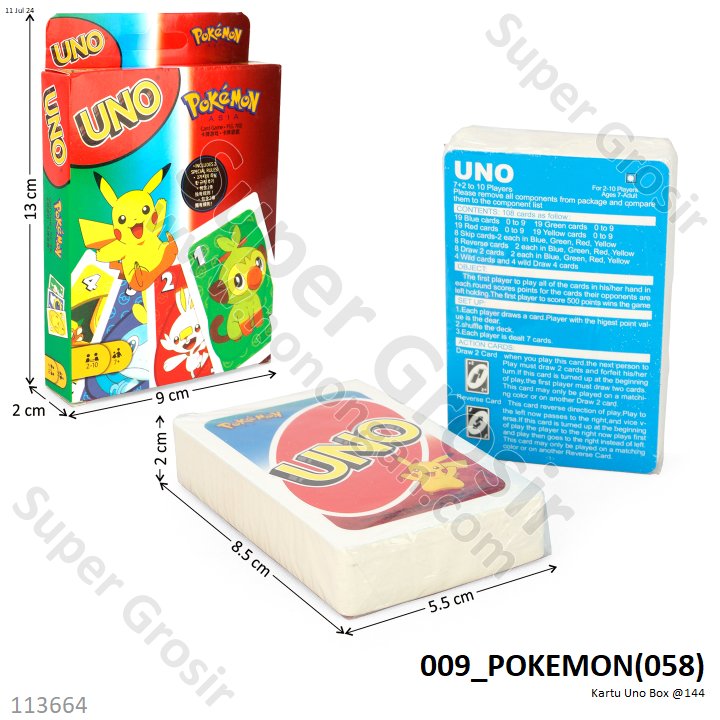 Kartu Uno Box @144
