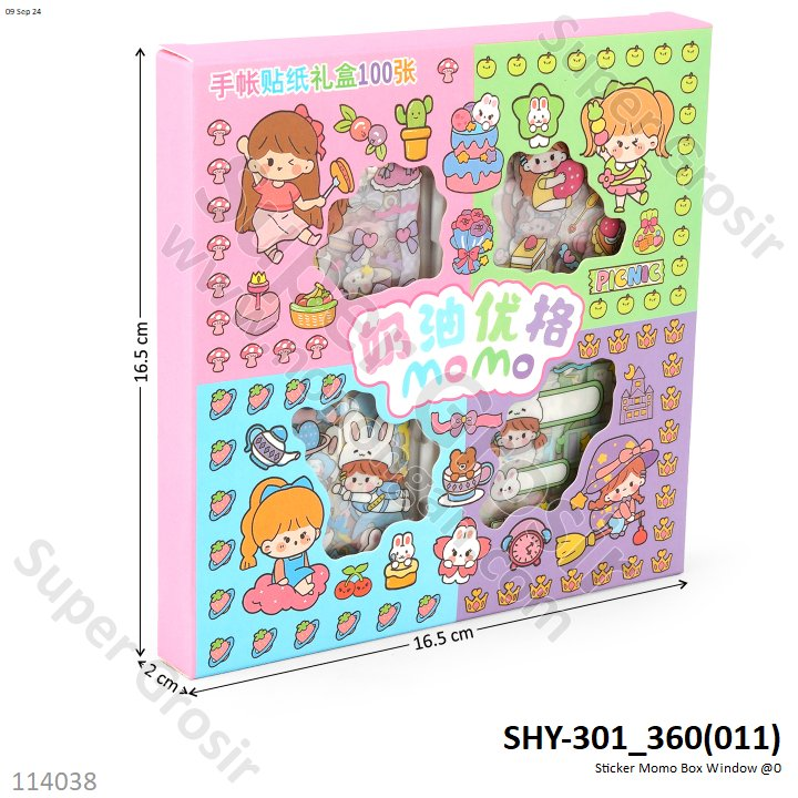 Sticker Momo Karakter Box Window @240