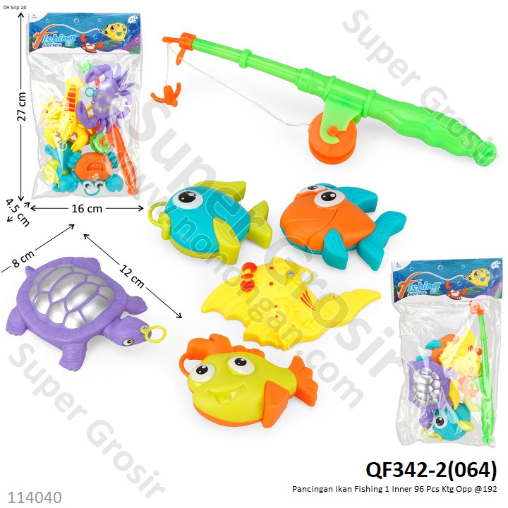 Pancingan Ikan Fishing QF342-2 1 Inner 96 Pcs Ktg @192