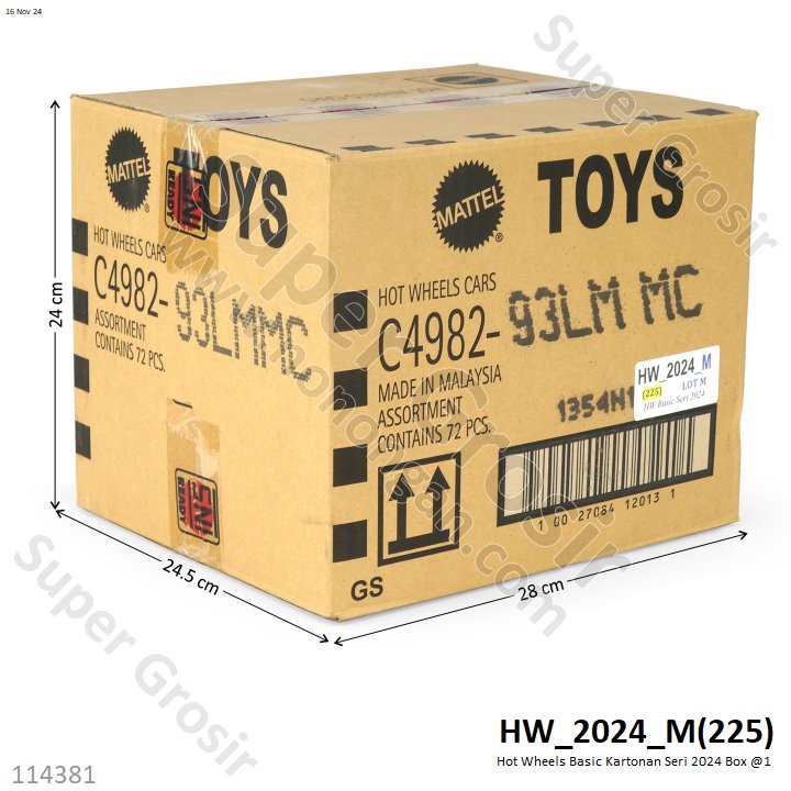 Hot Wheels Basic Kartonan Dash Lama Box @1