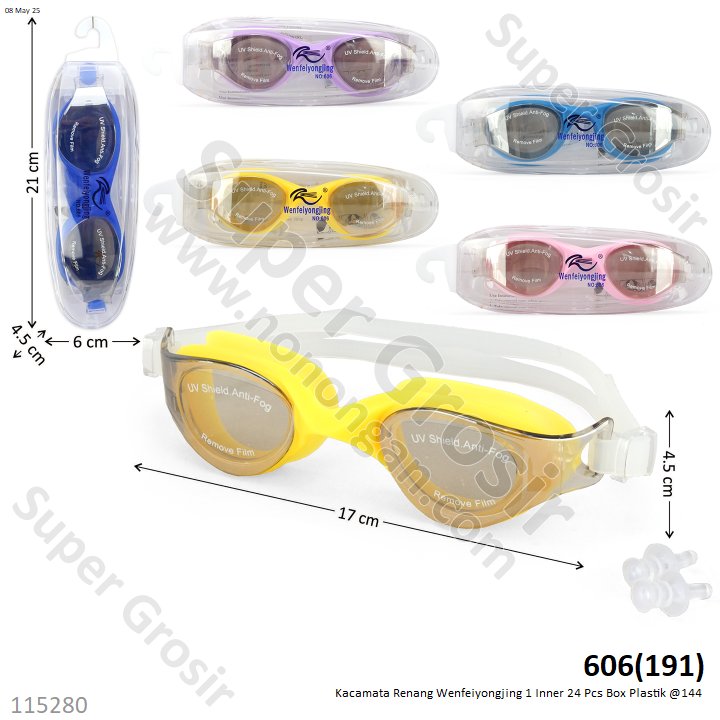 Kacamata Renang Wenfeiyongjing 1 Inner 24 Pcs Box Plastik @144