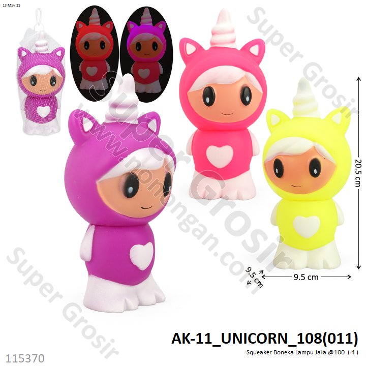 Squeaker Boneka Lampu Jala @100