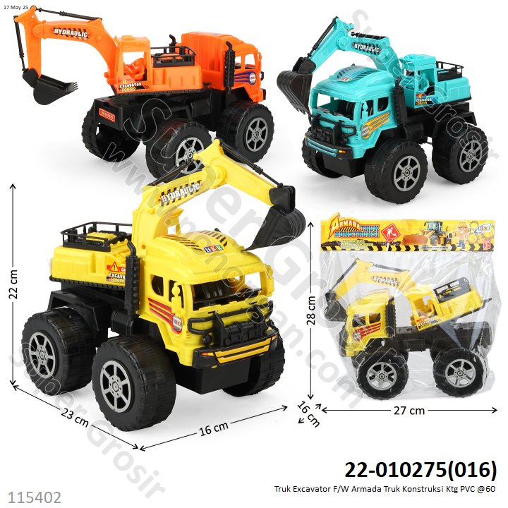 Truk Excavator F/W Armada Truk Konstruksi Ktg PVC @60