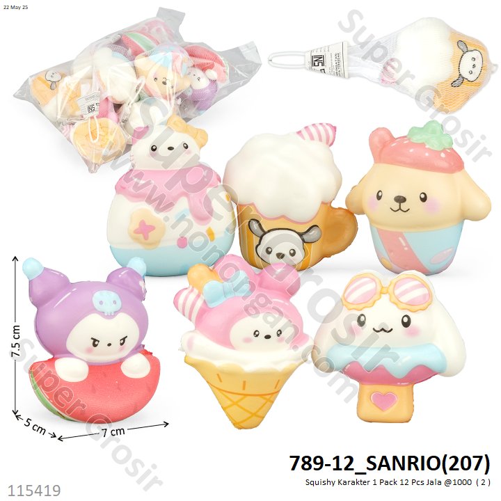 Squishy Karakter 1 Pack 12 Pcs Jala @1000