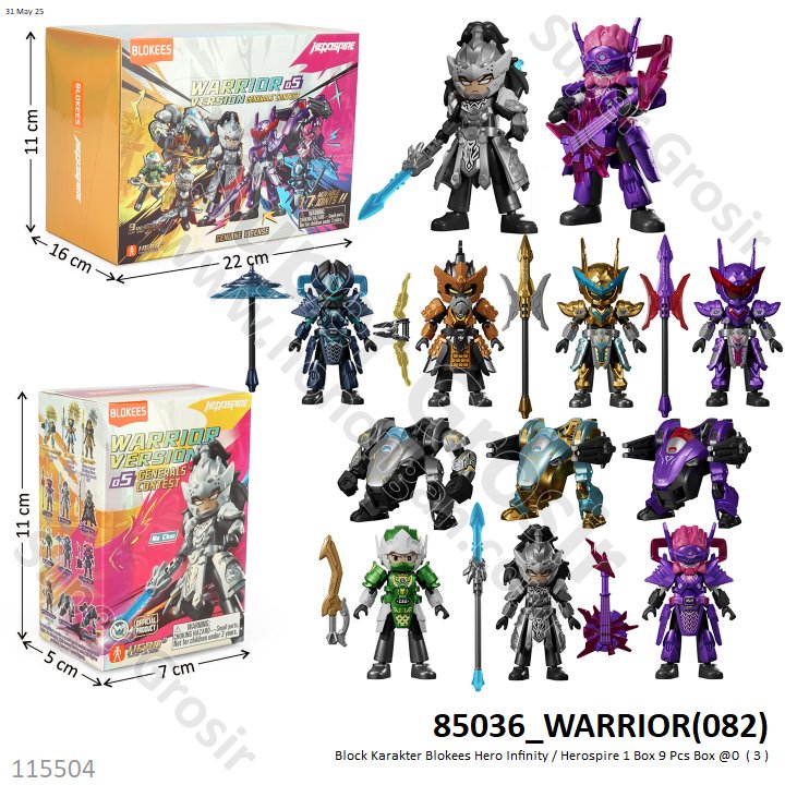 Block Karakter Blokees Hero Infinity / Herospire 1 Box 9 Pcs Box @0