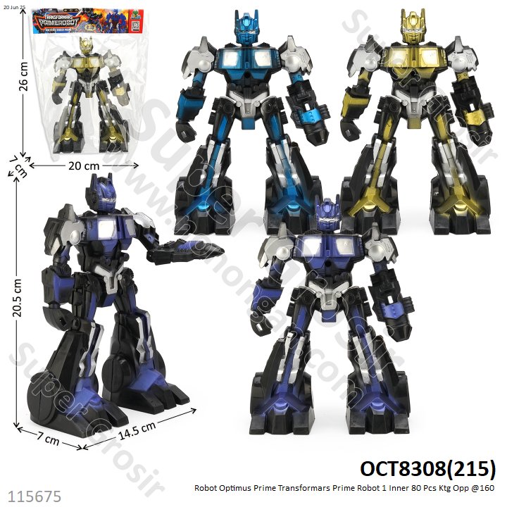 Robot Optimus Prime Transformars Prime Robot 1 Inner 80 Pcs Ktg Opp @160