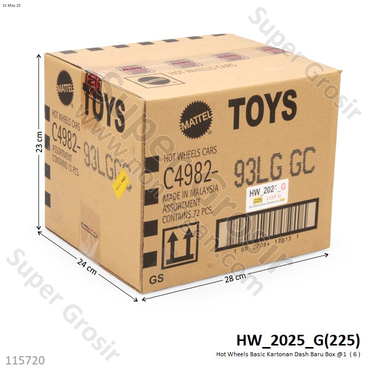 Hot Wheels Basic Kartonan Dash Baru Box @1