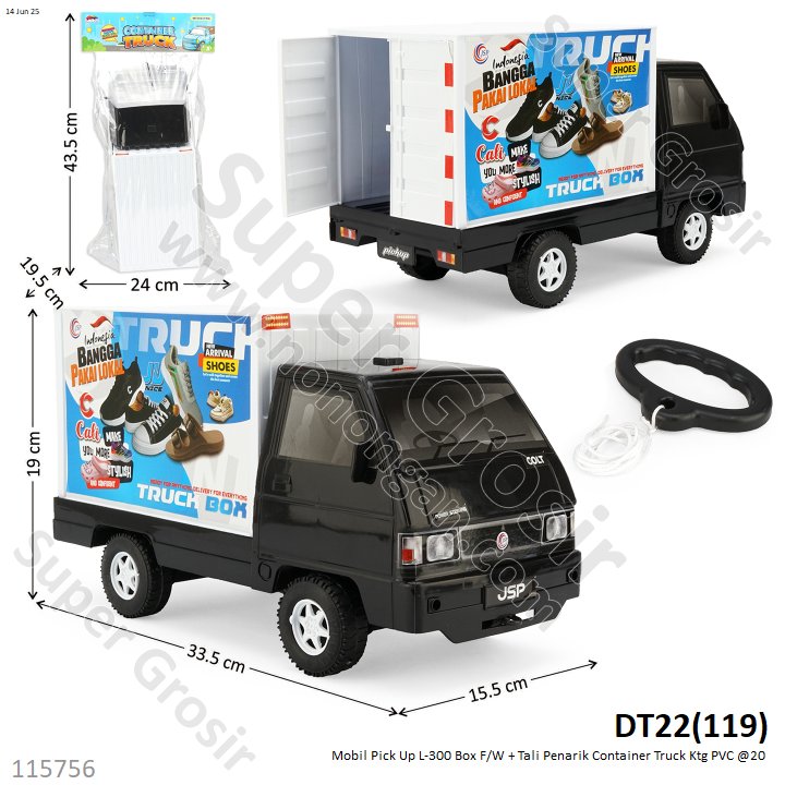 Mobil Pick Up L-300 Box F/W + Tali Penarik Container Truck Ktg PVC @20