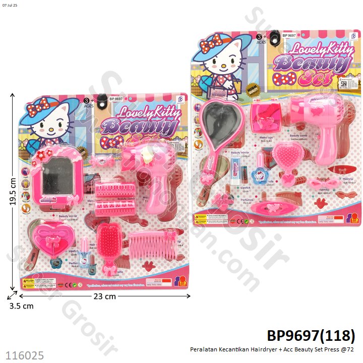 Peralatan Kecantikan Hairdryer + Acc Beauty Set Press @72