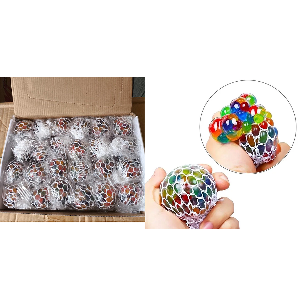 Squishy Mesh Ball Mesh Squish Ball 1 Box 24 Pcs Ktg Opp @576