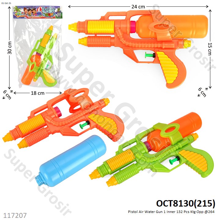 Pistol Air Water Gun 1 Inner 132 Pcs Ktg Opp @264