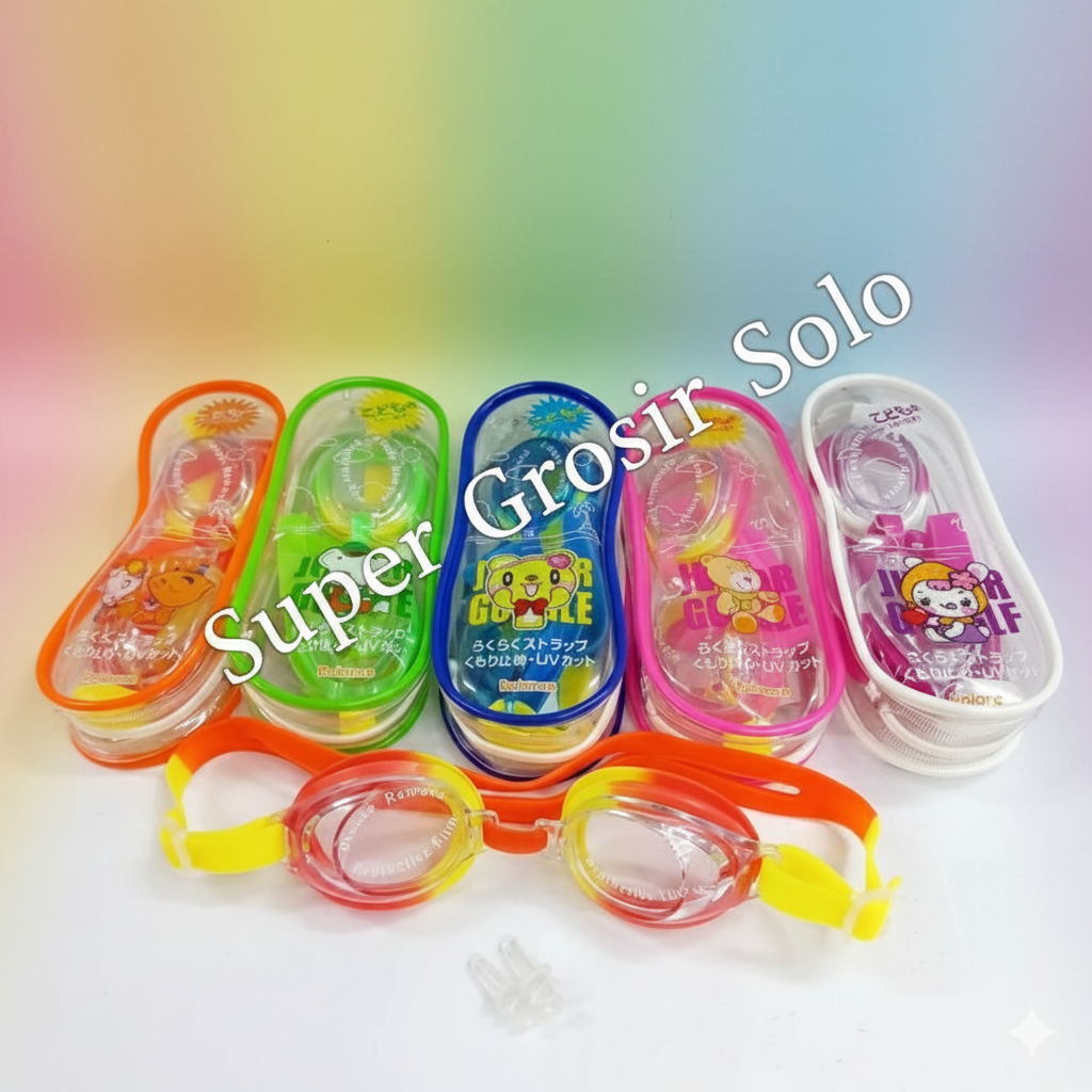 Kacamata Renang Anak Set Tutup Telinga 1 Inner 108 Pcs Dompet @216