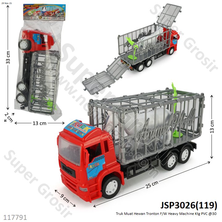Truk Muat Hewan Tronton F/W Heavy Machine Ktg PVC @30