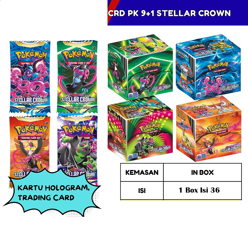 Kartu Pokemon 36 Pcs Pokemon Scarlet &amp; Violet Box @60