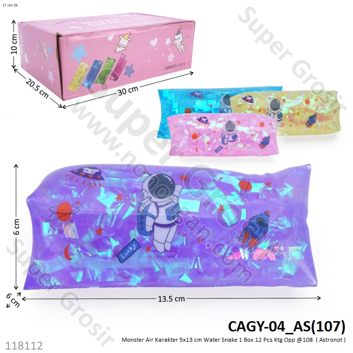 Monster Air Karakter 5x13 cm Water Snake 1 Box 12 Pcs Ktg Opp @108