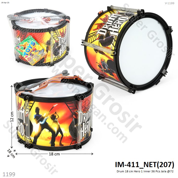 Drum 18 cm Hero 1 Inner 36 Pcs Jala @72