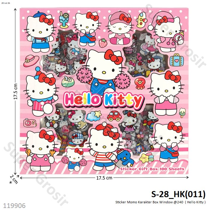 Sticker Momo Karakter Box Window @240