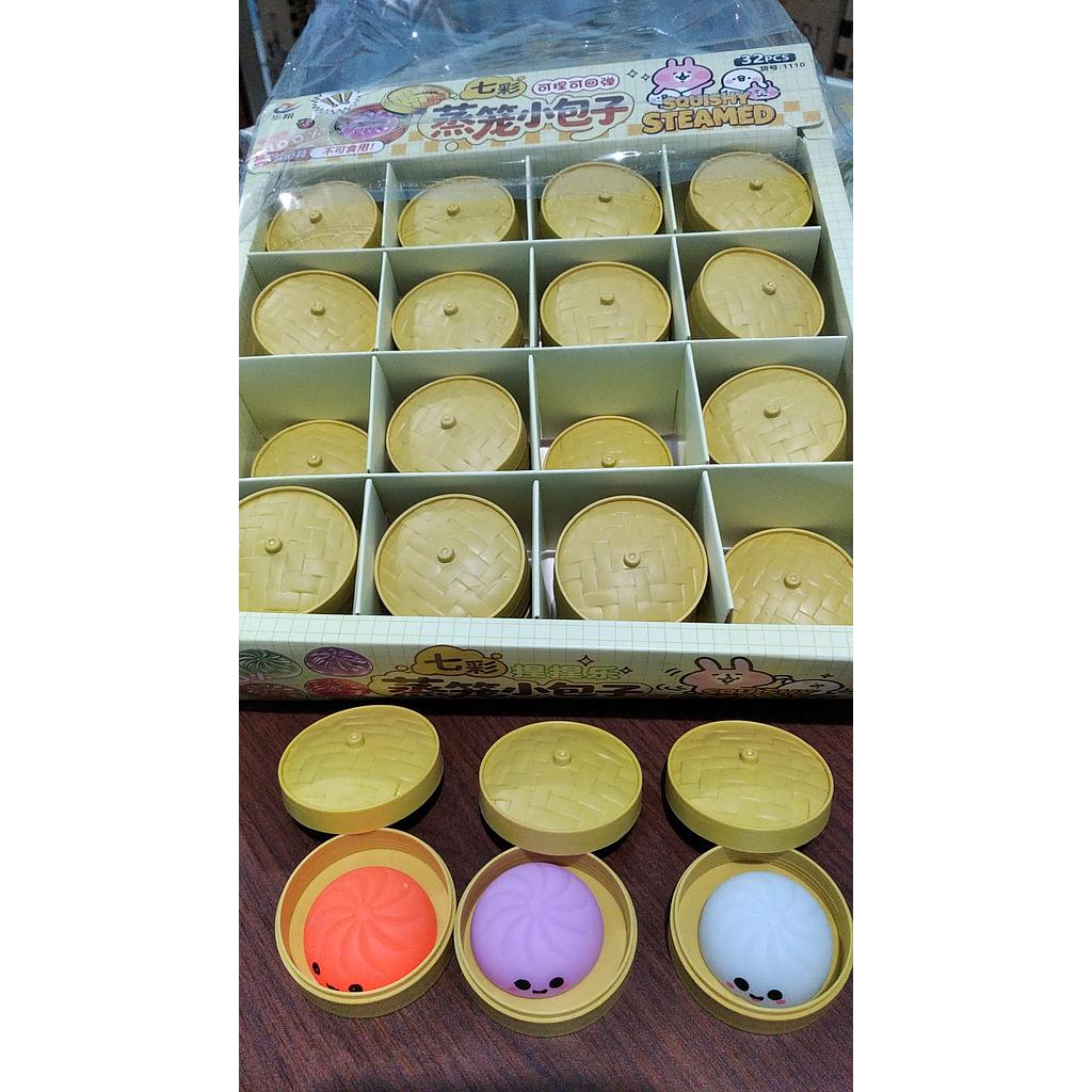 Squishy Dumpling Mini 3,5 cm + Kukusan Squishy Steamed 1 Box 32 Pcs Loose Pack @1920