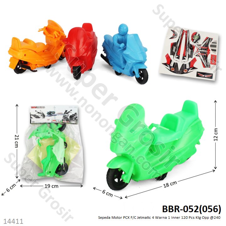 Sepeda Motor PCX F/C Jetmatic 1 Inner 120 Pcs Ktg Opp @240