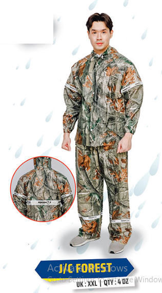 Jas Hujan Setelan Jaket Celana Uk. XXL Penguin 1 Ikat 6 Pcs Tas @48