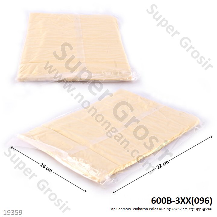 Lap Chamois / Kanebo Lembaran Polos 43x32 cm 1 Ikat 10 Pcs Ktg Opp @0