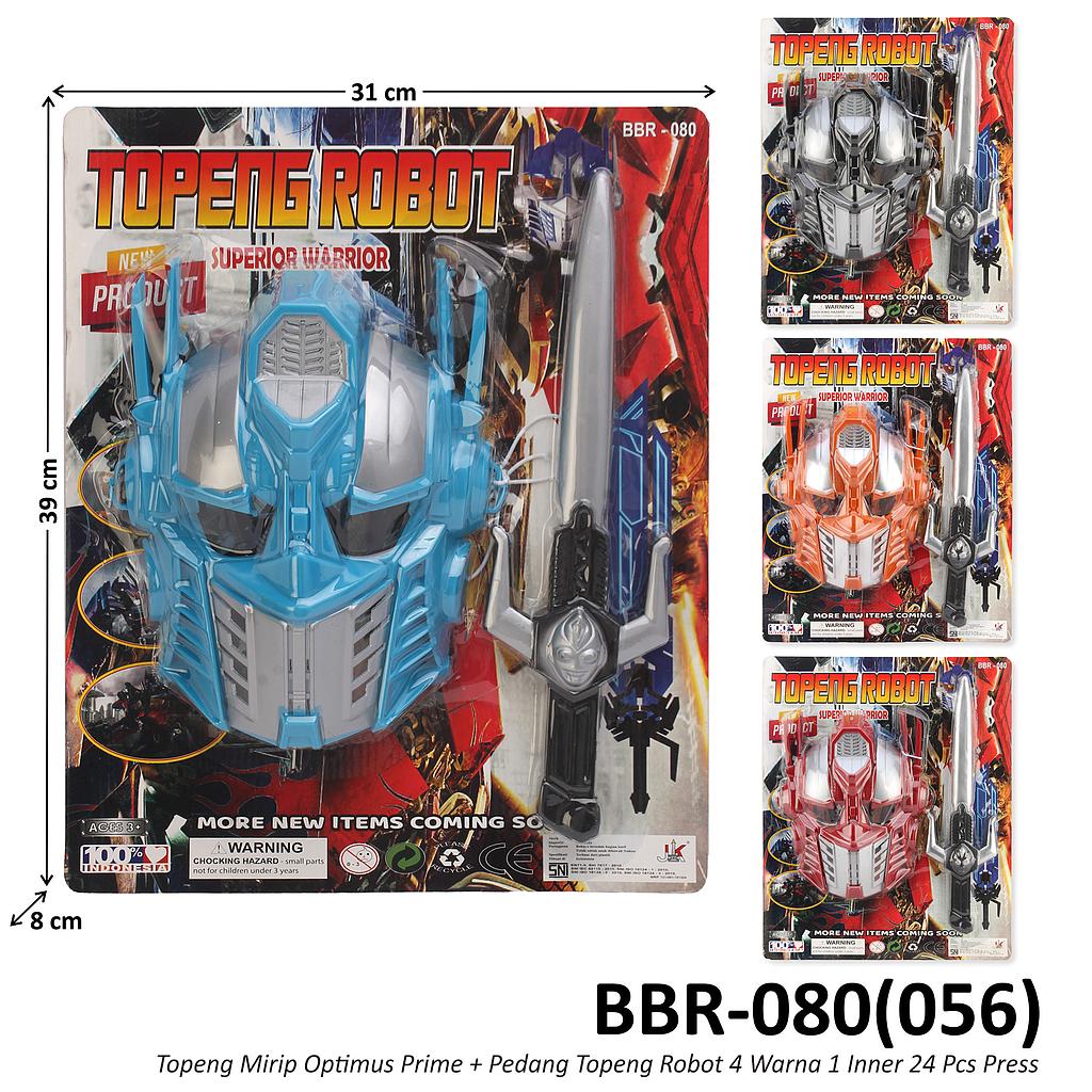 Pedang dan Topeng Optimus Prime Topeng Robot 4 Warna 1 Inner 24 Pcs Press @48