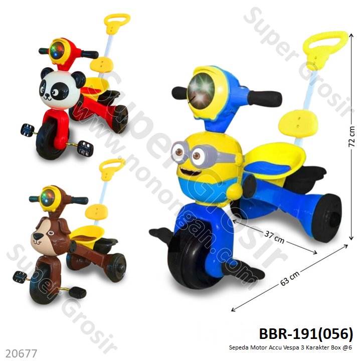 Sepeda Motor Aki Vespa 3 Karakter Box @6