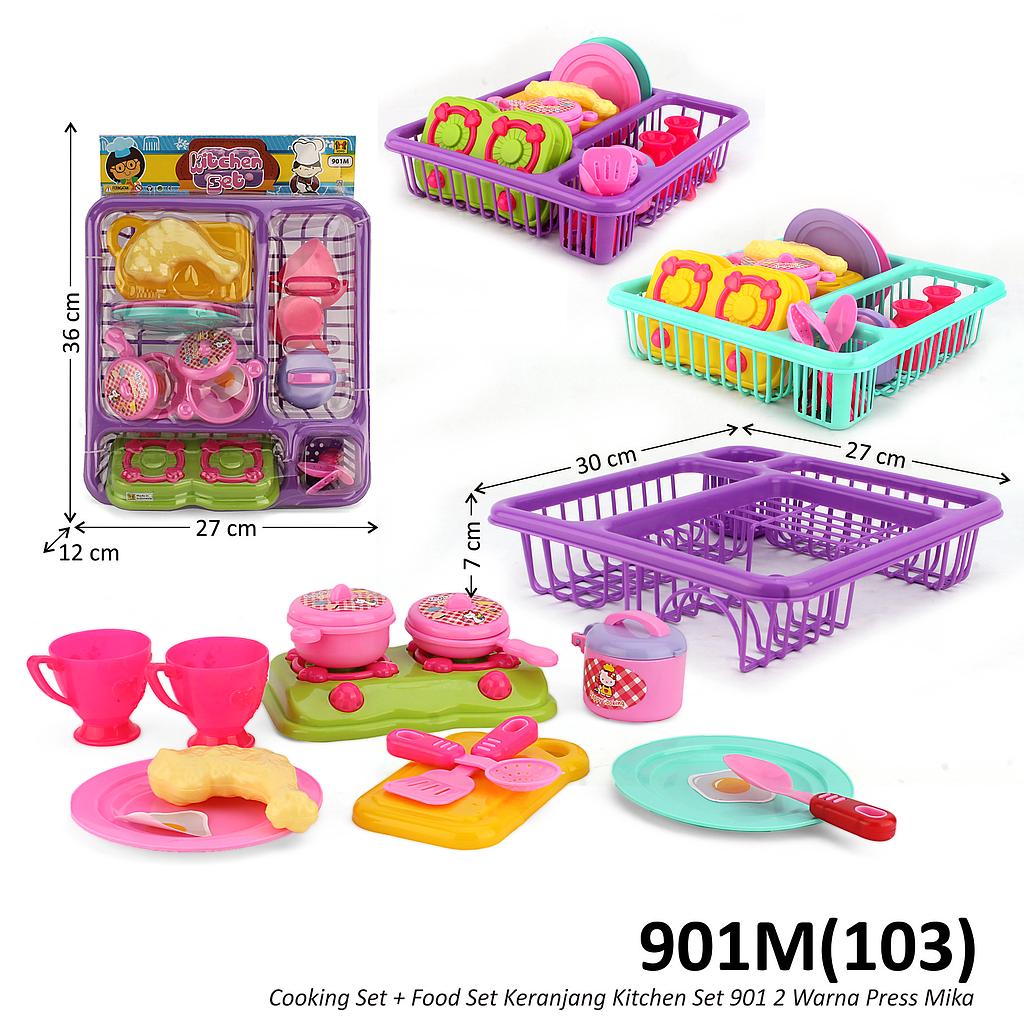 Cooking Set Keranjang Dapur Kitchen Set Press Mika @36