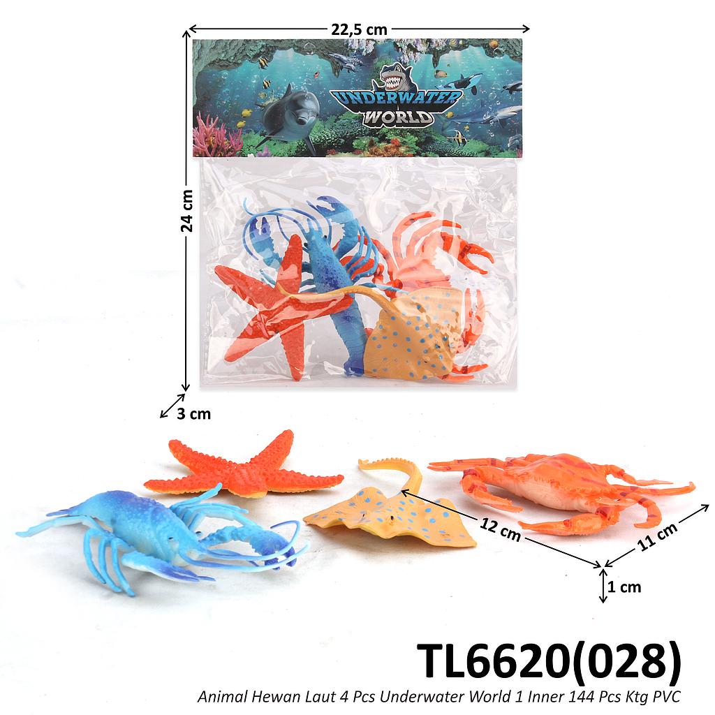 Hewan Laut 4 Pcs Underwater World 1 Inner 144 Pcs Ktg PVC @288