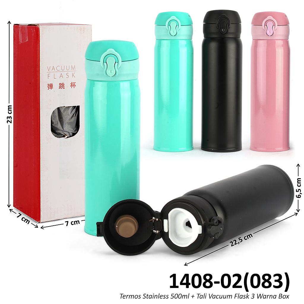 Termos Stainless 500ml Vacuum Flask 3 Warna Box @50