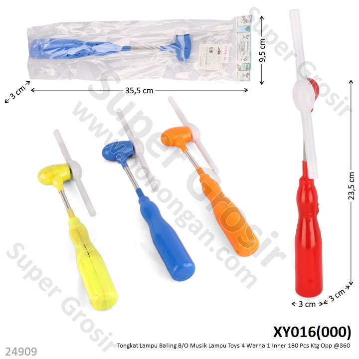 Mainan Tongkat Lampu Kipas Musik B/O Musik Lampu Toys 1 Inner 180 Pcs Ktg Opp @360