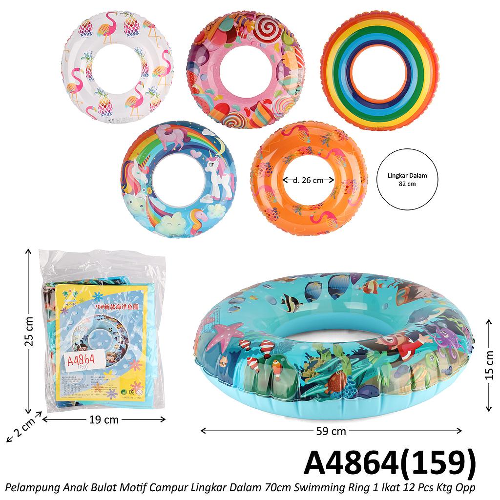 Pelampung Bulat Karakter / Motif Ring 70 Swimming 1 Ikat 12 Pcs Ktg Opp @360