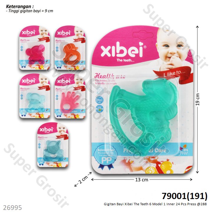 Gigitan Bayi Baby Teether / Xibei 6 Model 1 Inner 24 Pcs Press @288