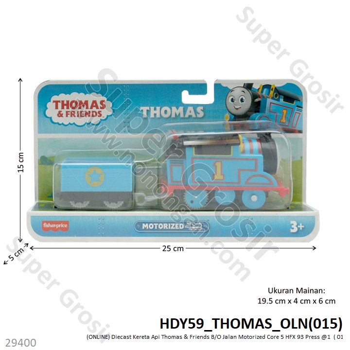 Diecast Kereta Thomas &amp; Friends B/O Jalan Motorized Core 5 HFX 93 Press @1