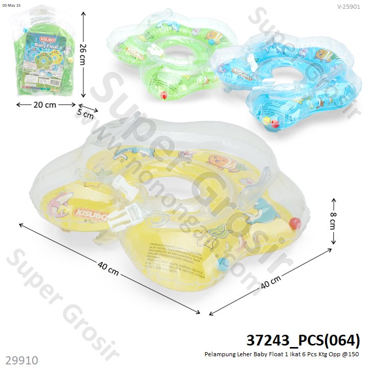 Pelampung Leher Pegangan Baby Float 1 Ikat 6 Pcs Ktg Opp @150
