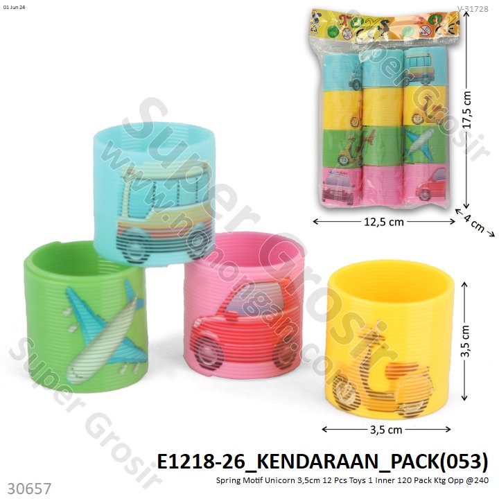 Spring Motif Gambar Karakter 12 Pcs 3,5 cm Toys 1 Inner 120 Pack Ktg Opp @240