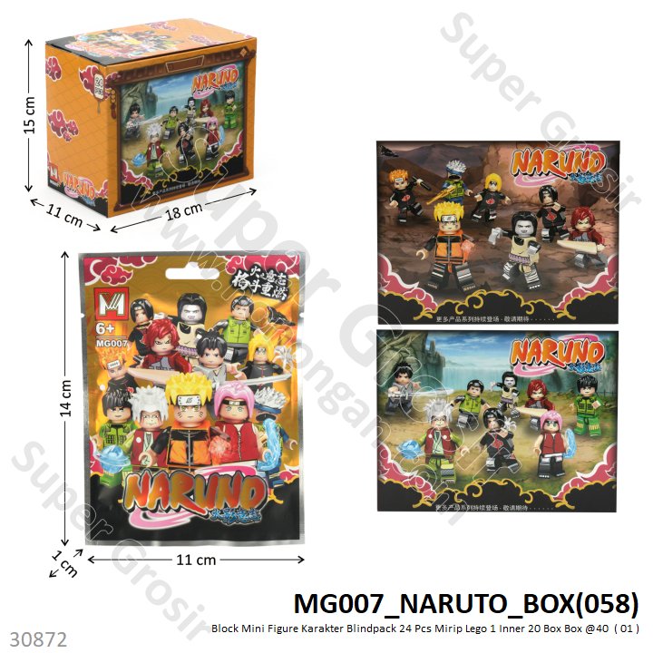 Mini Block Figure Karakter Blindpack 24 Pcs 1 Inner 20 Box Box @40