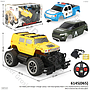 R/C Mobil 1:24 Charge + Charger Lampu + Set Chasing Body Mobil 2 Pcs (Tentara & Polisi) Overlord 27 MHz 4 Channel Box Window @30