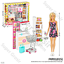 Boneka Barbie Set Mainan Kasir Supermarket Barbie Box Window @3