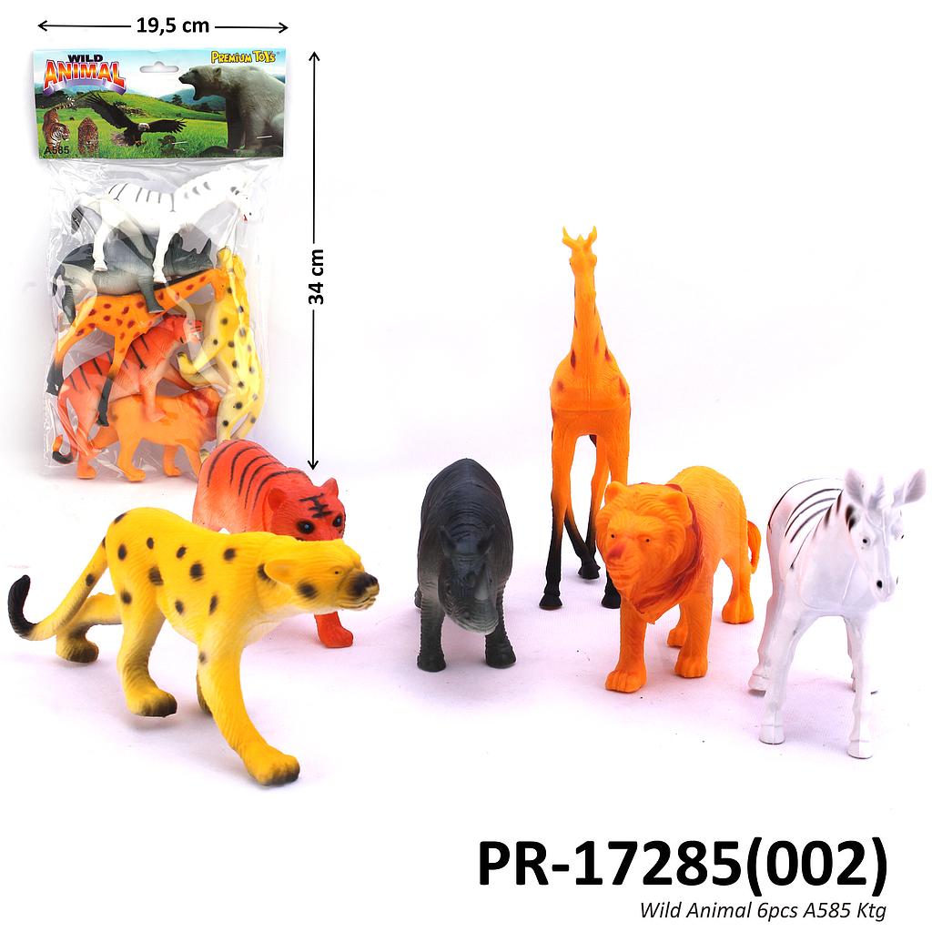 Hewan Liar 6 Pcs Wild Animal A585 1 Inner 36 Pcs Ktg PVC @72