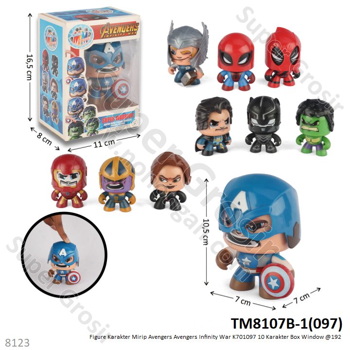 Figure Avengers Ganti Muka Infinity War Box Window @192