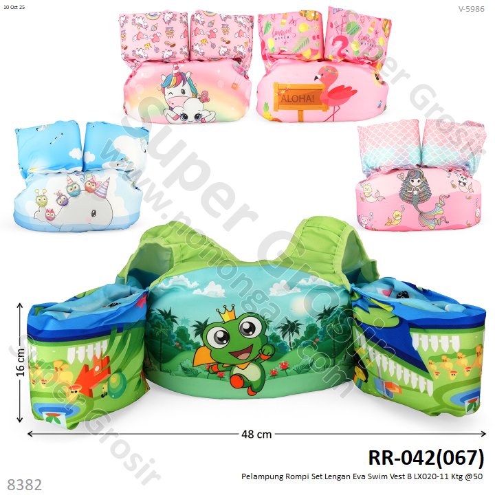 Pelampung Rompi Set Lengan Eva Swim Vest B LX020-11 Ktg @50