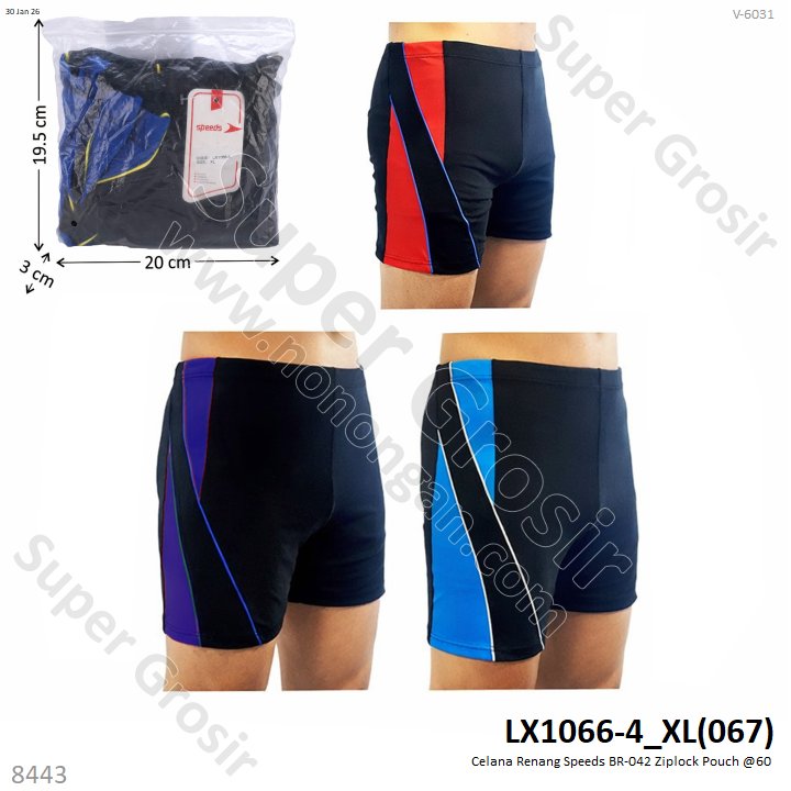 Celana Renang Speeds BR-042 Ziplock Pouch @60