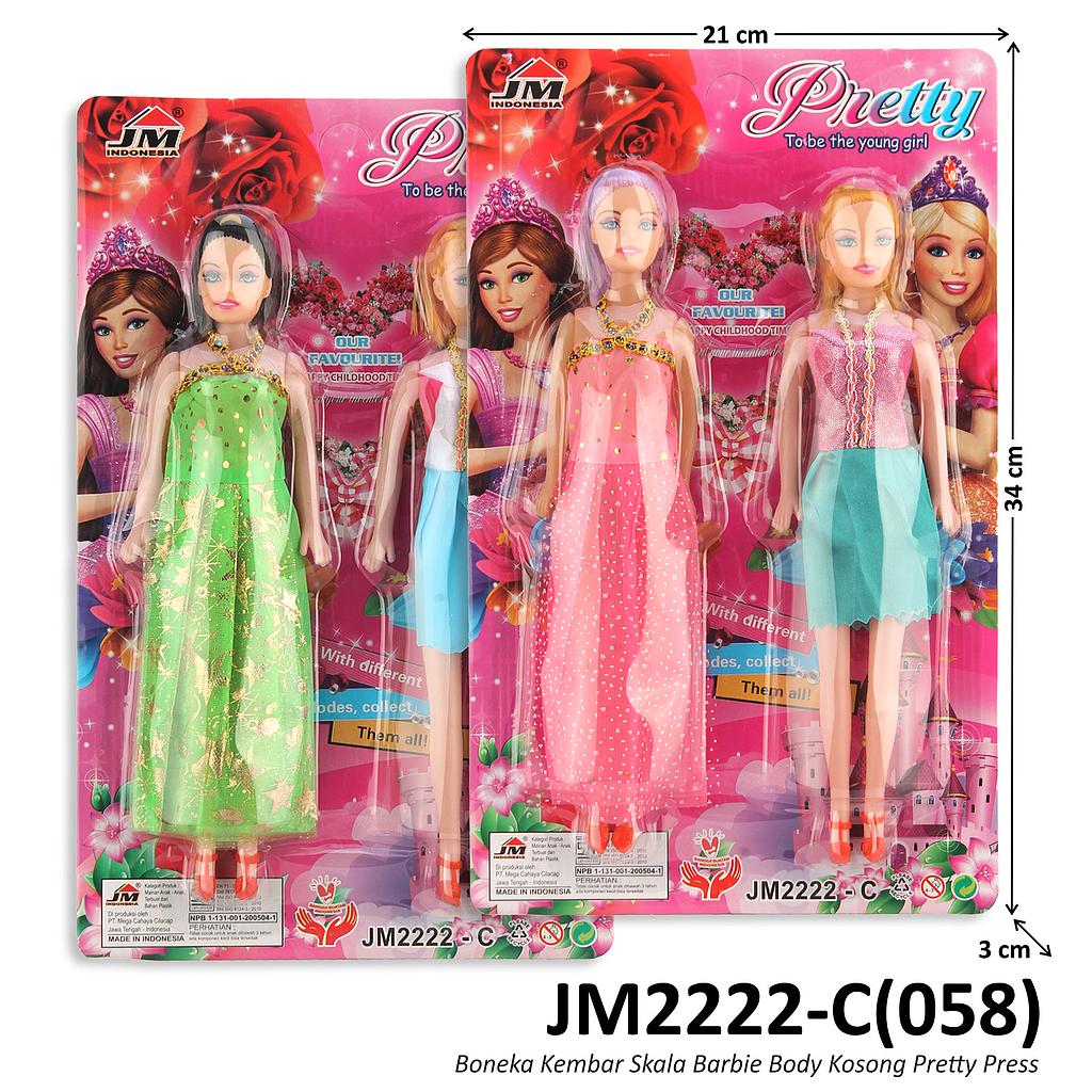 Boneka Barbie Set 2 Pcs Pretty Press @240