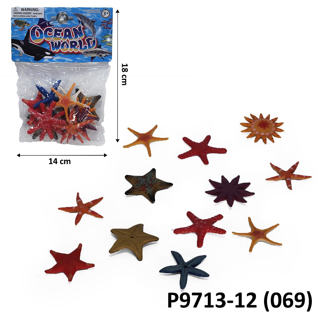 Hewan Laut Bintang Laut 12 Pcs Ocean World Ktg @96
