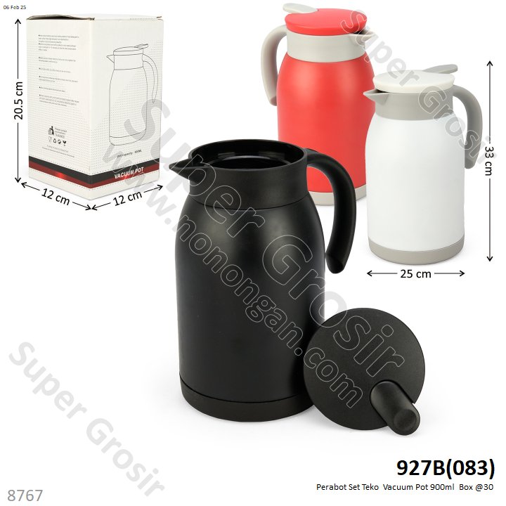 Perabot Set Teko 900 ml Vacuum Pot Box @30