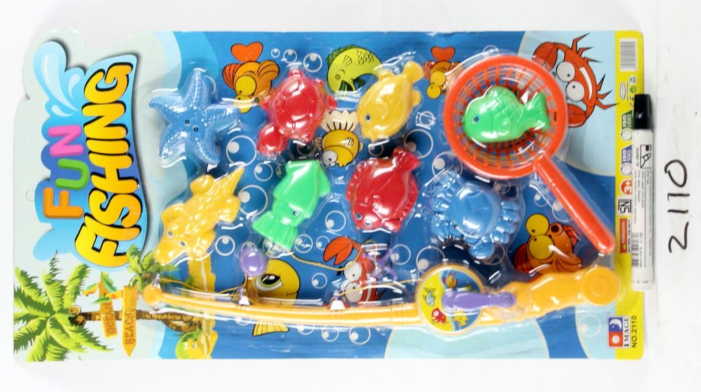 Pancingan Magnet Ikan 8  Pcs + Serok Pancing Ikan Yuk 1 Inner 36 Pcs Press @72