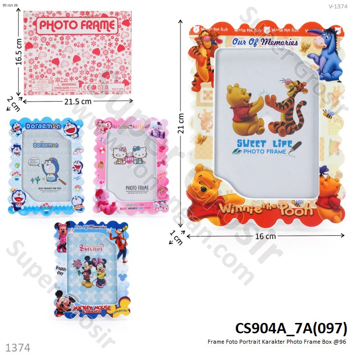 Frame Foto Portrait Karakter Photo Frame Box @96