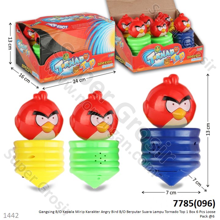 Gangsing Pencet Angry Bird 1 Box 6 Pcs Loose Pack @6